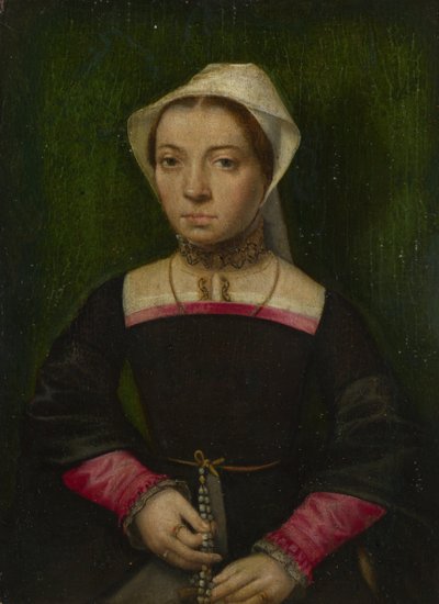 A Lady with a Rosary by Catharina van Hemessen