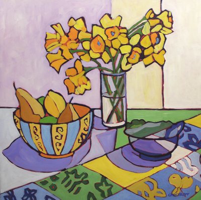 Daffodil Patchwork by Catherine J Martzloff