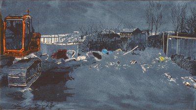Wide Expanse with 300 Newts by Catherine Sutcliffe Fuller