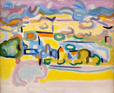 Fauvist Landscape, c.1945 by Caziel Caziel