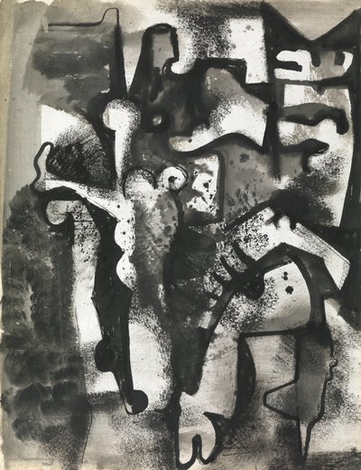 Figure Composition, c.1951 by Caziel Caziel