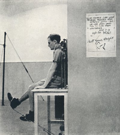 Convalescent Hospital - Pulling His Weight by Cecil Beaton