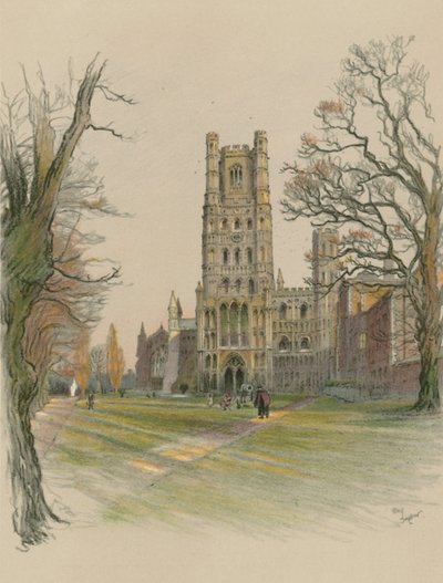 Ely Cathedral by Cecil Charles Windsor Aldin
