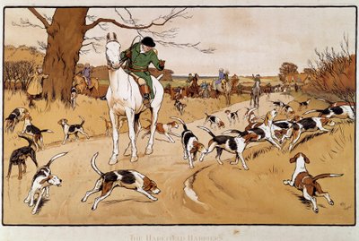Hunting Hare by Cecil Charles Windsor Aldin