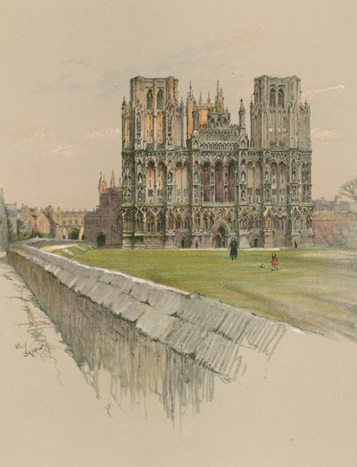 Wells Cathedral by Cecil Charles Windsor Aldin