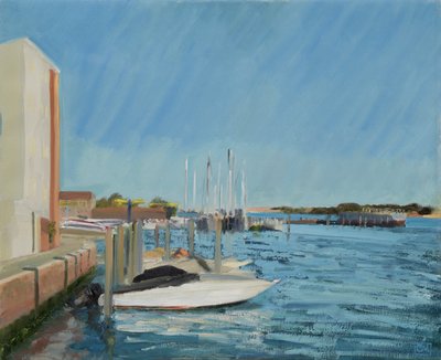 Boatyard on the Lagoon by Celia Montague