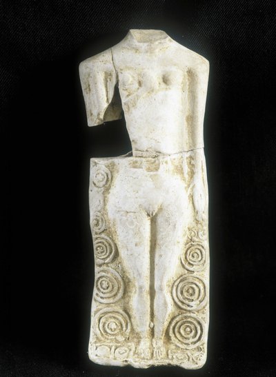 Woman with three breasts (Statuette made by the Celtic potter Rextuguenos) by Celtic