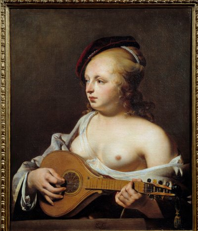 The Shear Player by Cesar Boetius van Everdingen
