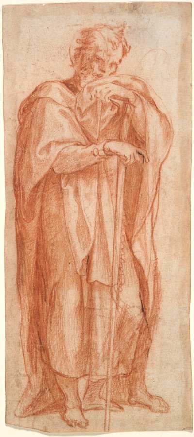 Eleazar, study for a fresco in the Sixtine Chapel, Santa Maria Maggiore, Rome by Cesare Nebbia