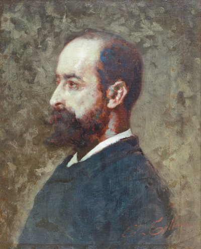 Portrait of Ambrogio Raffele by Cesare Tallone