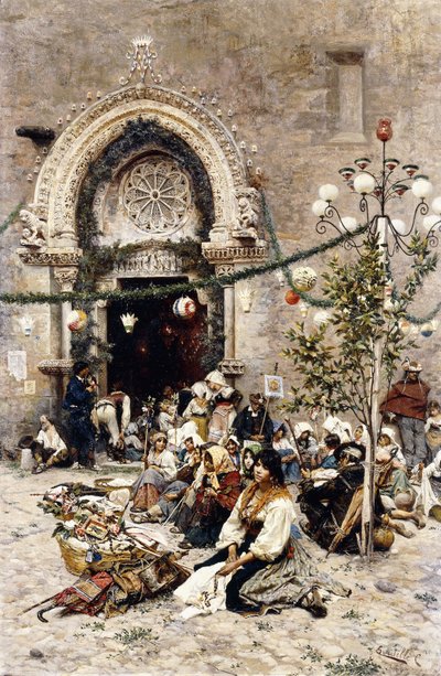 A Rest from the Festival by Cesare Tiratelli