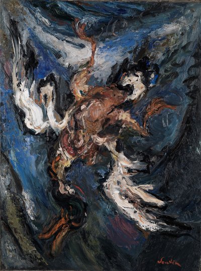 Duck on Blue Background by Chaim Soutine