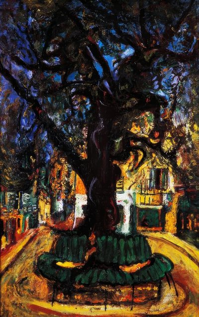 Small Town Square in Vence, 1929 by Chaim Soutine