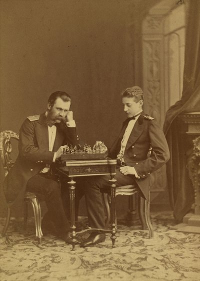 Grand Duke Konstantin Nikolaevich of Russia and Grand Duke Constantine Constantinovich of Russia by Charles Bergamasco