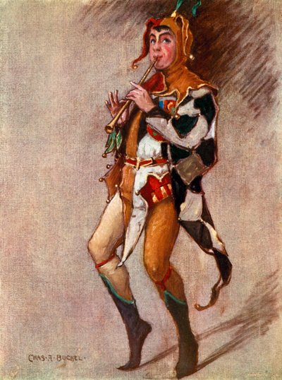 Twelfth Night: Feste, The Clown, Mr Courtice Pounds by Charles A. Buchel