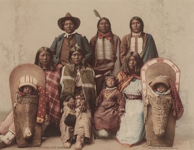 Ute Chief Severo and Family by Charles A. Nast, Detroit Photographic Company