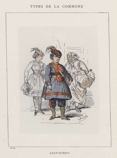 Cantinieres by Charles Albert d Arnoux Bertall