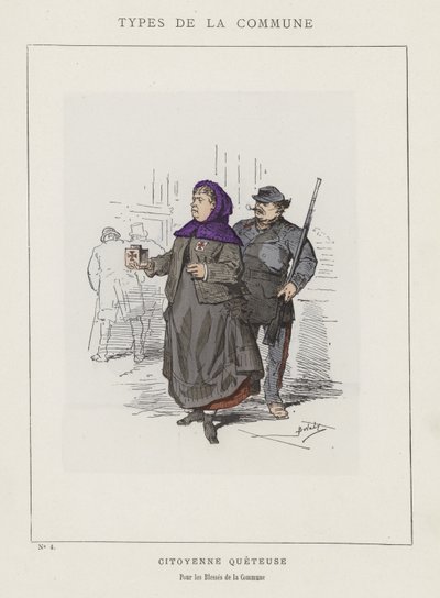 Citizen Collector for the Wounded of the Commune by Charles Albert d Arnoux Bertall