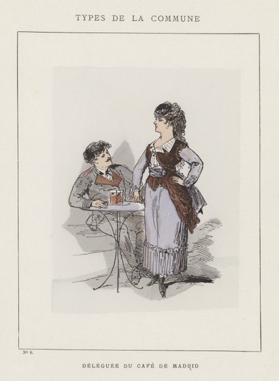 Delegate of the Cafe de Madrid by Charles Albert d Arnoux Bertall