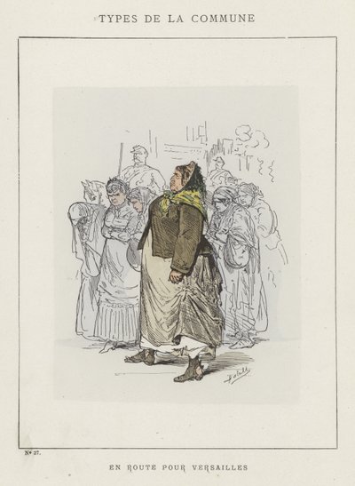 En Route Pour Versailles by Charles Albert d Arnoux Bertall