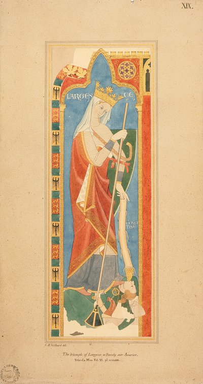The Virtues Largesce and Debonerete by Charles Alfred Stothard