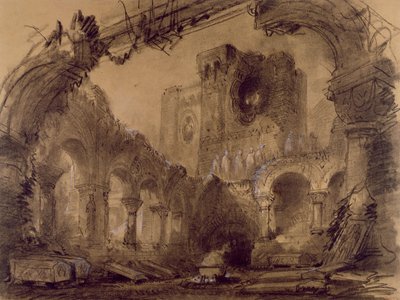 Ruins, scenery design for a performance of 