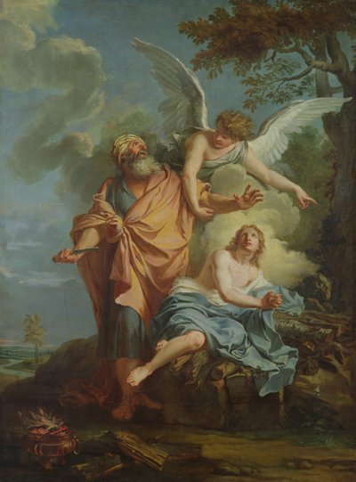 Abraham Sacrificing by Charles Antoine Coypel
