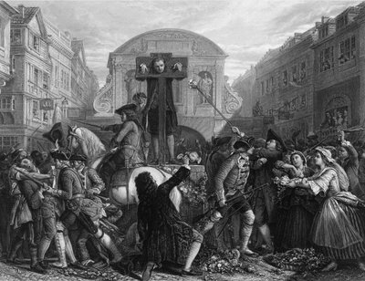 Daniel Defoe in the Pillory by Charles Armytage