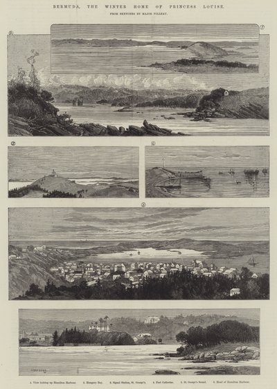 Bermuda, the Winter Home of Princess Louise by Charles Auguste Loye