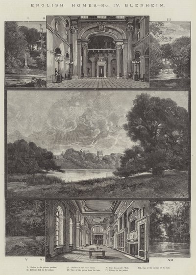 English Home, Blenheim by Charles Auguste Loye
