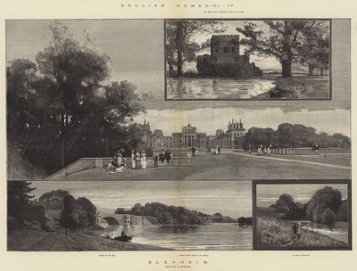 English Homes, Blenheim by Charles Auguste Loye