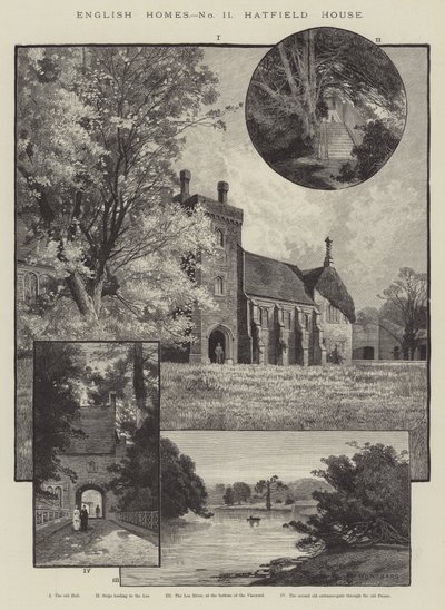 English Homes, Hatfield House by Charles Auguste Loye