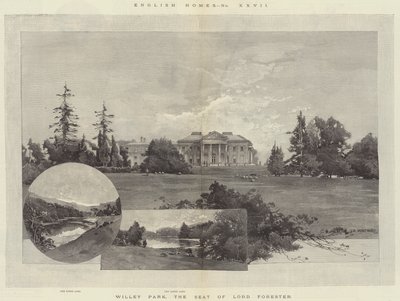 English Homes, Willey Park, the Seat of Lord Forester by Charles Auguste Loye