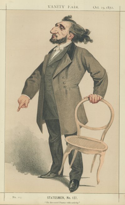 Mr Leon Gambetta by Charles Auguste Loye
