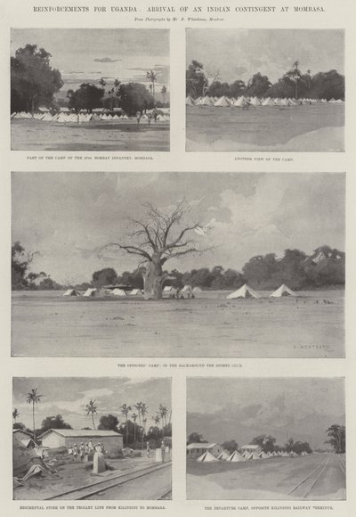 Reinforcements for Uganda, Arrival of an Indian Contingent at Mombasa by Charles Auguste Loye