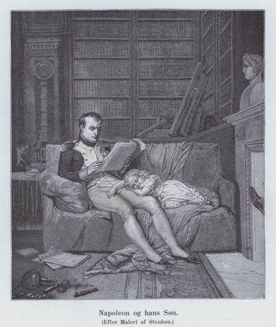 Napoleon I and his son by Charles Auguste Steuben