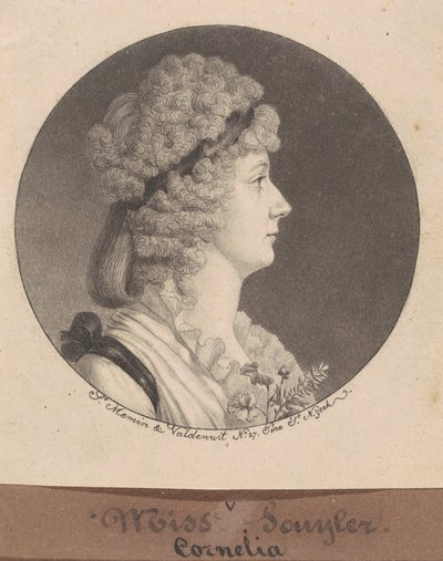 Cornelia Schuyler Morton by Charles B. J. Févret de Saint Mémin