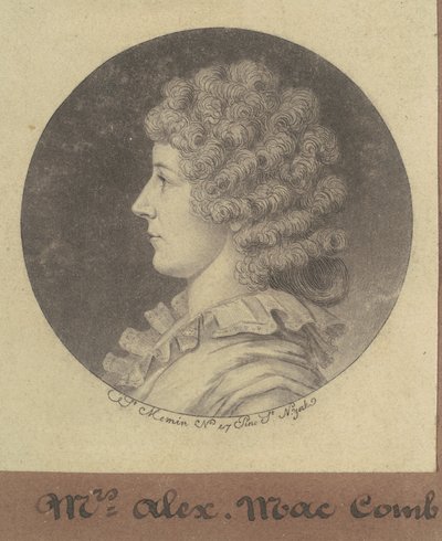 Janette Marshall Macomb by Charles B. J. Févret de Saint Mémin
