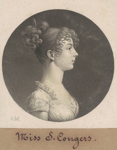 Sarah C. Conyers by Charles B. J. Févret de Saint Mémin