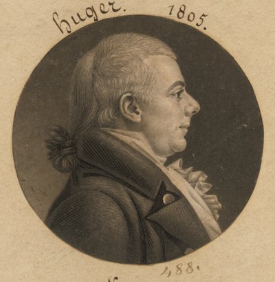 Benjamin Huger by Charles Balthazar Julien Févret de Saint-Mémin