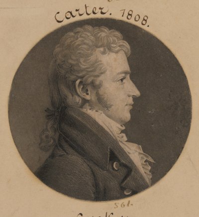Bernard Moore Carter by Charles Balthazar Julien Févret de Saint-Mémin