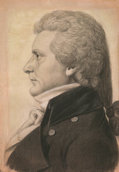 Caleb Swan by Charles Balthazar Julien Févret de Saint-Mémin