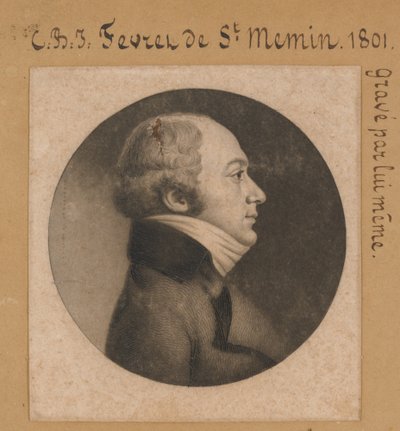 Charles de Saint-Mémin Self-Portrait by Charles Balthazar Julien Févret de Saint-Mémin