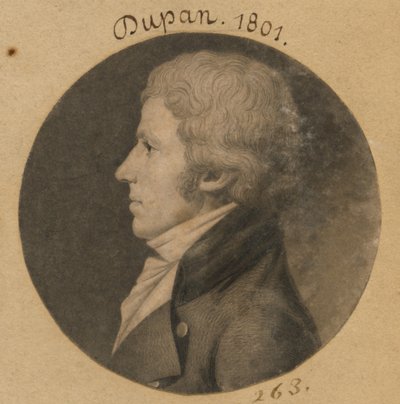 Dupan by Charles Balthazar Julien Févret de Saint-Mémin