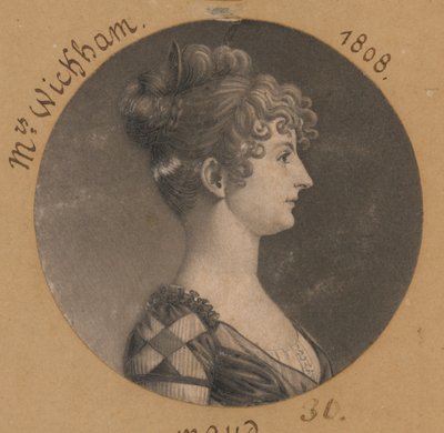 Elizabeth Selden McClurg Wickham by Charles Balthazar Julien Févret de Saint-Mémin