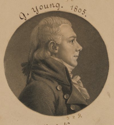 George Young by Charles Balthazar Julien Févret de Saint-Mémin