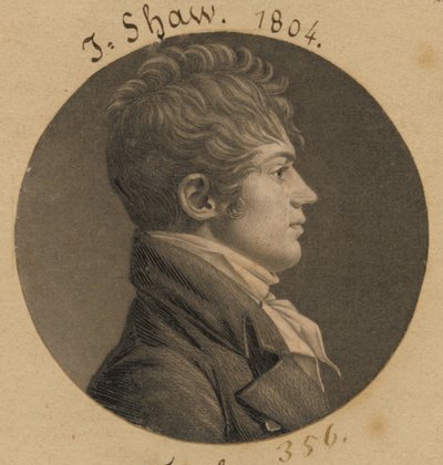 J. Shaw by Charles Balthazar Julien Févret de Saint-Mémin