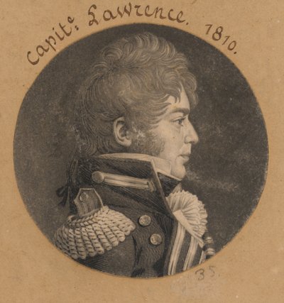 James Lawrence by Charles Balthazar Julien Févret de Saint-Mémin