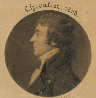 John Augustus Chevallie by Charles Balthazar Julien Févret de Saint-Mémin