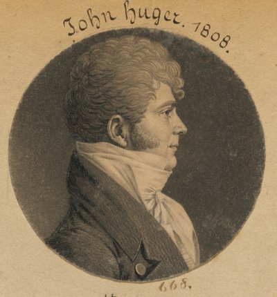John Huger by Charles Balthazar Julien Févret de Saint-Mémin